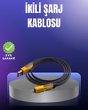 Hediye Evrensel Uyumluluklu Dayanıklı Metal Başlıklı Hızlı Şarj Kablosu