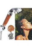 Boncuklu Spa Su Tasarruflu Ve Arıtmalı Duş Başlığı Su Arıtma Filtreli Başlık Boncukluduş