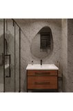 40x58 cm Asimetrik Ayna – Modern Organik Tasarım Banyo Aynası