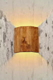 Yansıtma Tasarımlı Çift Yönlü Ahşap Salon Hol Cafe Otel Duvar Aplik Avize