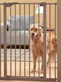 AYVELLA Köpek Bariyeri Güvenlik Kapısı 75-96 CM Arası Genişlikte Kullanım İmkanı Metal Çit Köpek Eğitici Ürün Çift Kilitli Otomatik Kapanır Mekanizma