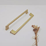 Ay-Az Kulp Kızılcık 160mm Modern Şık Mat Altın Mutfak Banyo Dolap Çekmece Kulpu