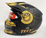 Mt Streetfighter SV Aztec B3 Çene Çıkarılabilir Mat Siyah - SarıL