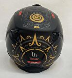 Mt Streetfighter SV Aztec B3 Çene Çıkarılabilir Mat Siyah - SarıL