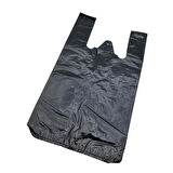 1 Kg Siyah Atlet Market Poşeti – 30x56cm, Büyük Boy, Ortalama 50-60 Adet, Dayanıklı ve Ekonomik
