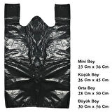 1 Kg Siyah Atlet Market Poşeti – 30x56cm, Büyük Boy, Ortalama 50-60 Adet, Dayanıklı ve Ekonomik
