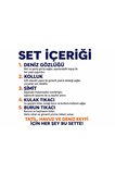 Çocuk 5'li Deniz ve Havuz Yüzme Seti Deniz Gözlüğü + Çift Odalı Kolluk + Çocuk Simidi + Kulak Tıkacı + Burun Tıkacı