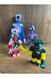 Minecraft Figürleri oyuncak minecraft kolları ayakları uzayan figürler ışıklı