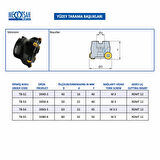 Mertsan Yüzey Tarama Başlığı D040-3 - 40X40 mm Takım Ölçüsü, 3 Adet RDMT 12 Kesici Uç kullanır