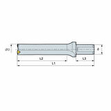 Mertsan Takma Uçlu Matkap 3-D U-Drill 030-3D - 30mm Takım Çapı, VCMX5 Kesici Uç - 1 Adet