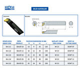 Mertsan Torna Delik Kateri SDUCR 12 - 12X150 mm Takım Ölçüsü, 93° Derece, DCMT 07 Kesici Uç Kullanır.