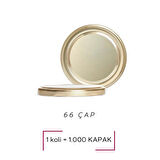 Paşabahçe Cam Kavanoz Kapağı 66 Mm Gold