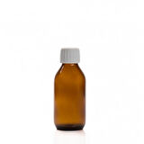 Şişe Amber Cam 100 Ml - Kahverengi Ecza Numune Şişesi 100cc Kapaklı
