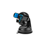 Adaman Premium Serisi A062 Vantuzlu 360 Derece Süper Güçlü Ergonomik Araç Içi Telefon Tutucu Holder - Siyah