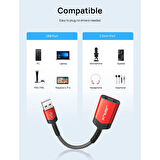 JSAUX Harici Stereo Ses Kartı, Windows, MAC, PC, Dizüstü Bilgisayar, Masaüstü Bilgisayarlar, PS3, PS5 ile Uyumlu USB - 5,4 mm Jack Ses Adaptörü CM0025