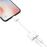 Adaman Iphone Tüm Seri Şarj Kulaklık Dönüştürücü 2in1 3.5mm Jack