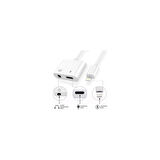 Adaman Iphone Tüm Seri Şarj Kulaklık Dönüştürücü 2in1 3.5mm Jack