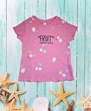Kız Çocuk Fruit Ponpon Detaylı Body 