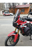 Honda Afrika Twin CRF 1000 Siperlik Ön Cam 2016 2020 Model 45cm Şeffaf Renkli 4mm KISA CAM