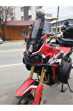 Honda Afrika Twin CRF 1000 Siperlik Ön Cam 2016 2020 Model 55cm Açıkfüme Renkli 4mm UZUN CAM
