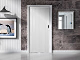 Akordiyon katlanır Kapı 12 mm, Beyaz, Camsız En 87 cm x Boy 193 cm 
