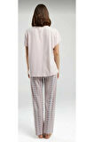 Kadın Kısa Kol Pijama Takım-8955