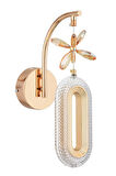Nova Lighting Alfa Tekli Gold Kristal Taşlı Aplik 3 Renk Modu