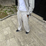 Erkek Fitilli Kadife Cepli Buggy Pantolon Oversize Rahat Kalıp - Gri