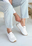 Tone Beyaz Cilt Bağcıklı Spor Ayakkabı