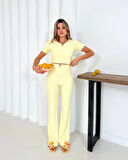 V aksesuarlı ottoman takım sarı s255850