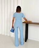 V aksesuarlı ottoman takım mavi s255850