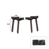 4 ADET KAHVERENGİ SOFRA AYAK KOMPLE PLASTİK 20CM AÇ KAPA