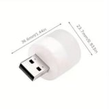 USB Mini Top LED 10’lu Aydınlatma Seti – Beyaz Renkli Gece Lambası, Enerji Tasarruflu Mikro LED Işık