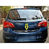 Opel Corsa E Formlu Krom Bagaj Alt Çıtası P. Çelik 2015 Üzeri