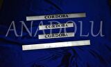 Seat Cordoba Krom Kapı Eşiği 4 Parça 2003-2009