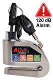 Armor 606MVA 6 Mm 120 Uyumlu Desibel Motosiklet Alarmlı Disk Kilidi Kesilmez Çelik