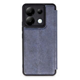 Xiaomi Poco X6 Kılıf Flip Cover Kartlıklı Kapaklı Ultra İnce Şık Kılıf