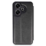 Xiaomi Redmi 13 4G Kılıf Flip Cover Kartlıklı Kapaklı Ultra İnce Şık Kılıf