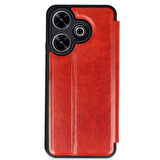 Xiaomi Redmi 13 4G Kılıf Flip Cover Kartlıklı Kapaklı Ultra İnce Şık Kılıf