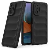 Xiaomi Redmi Note 10 Pro Kılıf Kamera Korumalı İçi Kadife Yumuşak Silikon Kapak + Ekran Koruma
