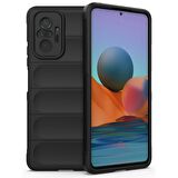 Xiaomi Redmi Note 10 Pro Kılıf Kamera Korumalı İçi Kadife Yumuşak Silikon Kapak + Ekran Koruma