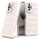 Xiaomi Redmi Note 10 Pro Kılıf Kamera Korumalı İçi Kadife Yumuşak Silikon Kapak + Ekran Koruma