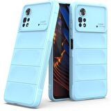 Xiaomi Poco X4 Pro 5G Kılıf Kamera Korumalı İçi Kadife Yumuşak Silikon Kapak + Ekran Koruma