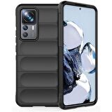 Xiaomi Mi 12T Pro Kılıf Kamera Korumalı İçi Kadife Yumuşak Silikon Kapak + Ekran Koruma
