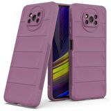 Xiaomi Pocophone X3 Kılıf Kamera Korumalı İçi Kadife Yumuşak Silikon Kapak + Ekran Koruma