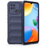 Xiaomi Poco C40 Kılıf Kamera Korumalı İçi Kadife Yumuşak Silikon Kapak + Ekran Koruma