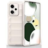 Xiaomi Poco X5 5G Kılıf Kamera Korumalı İçi Kadife Yumuşak Silikon Kapak + Ekran Koruma