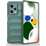 Xiaomi Poco X5 5G Kılıf Kamera Korumalı İçi Kadife Yumuşak Silikon Kapak + Ekran Koruma
