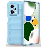 Xiaomi Poco X5 5G Kılıf Kamera Korumalı İçi Kadife Yumuşak Silikon Kapak + Ekran Koruma