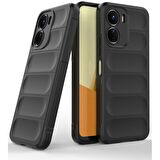 Vivo Y16 Kılıf Kamera Korumalı İçi Kadife Yumuşak Silikon Kapak + Ekran Koruma